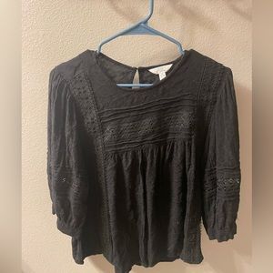 Black time and tru top